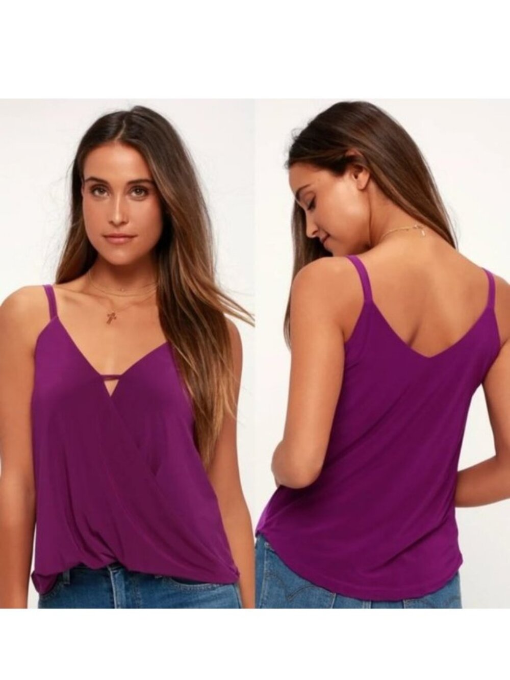 Lulu's | Loops-y Daisy Purple Top | Size Large